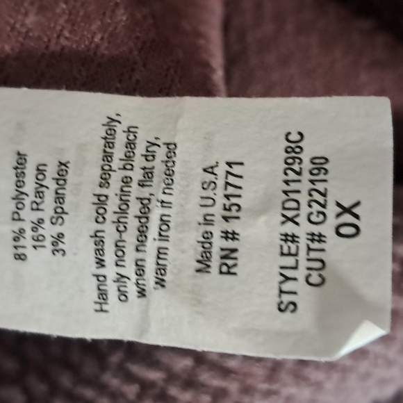 Gilli dress size 0X. The color is a brownish mauve. - Picture 6 of 9